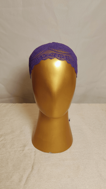 Plain Lace Cap - Violet